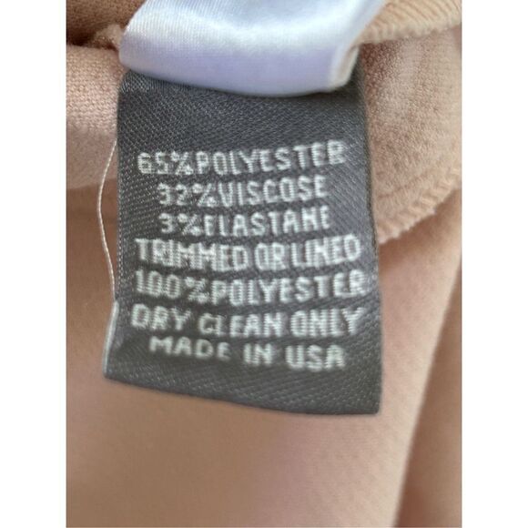 Lela Rose Cap Sleeve Sheath Mini Dress Women’s Light Pink Size 6 - Picture 5 of 6